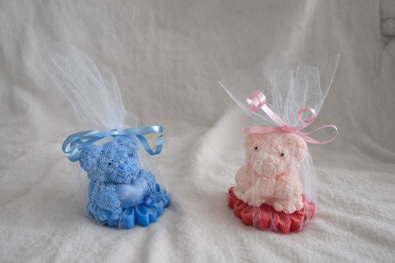 Baby Shower Bear Candle